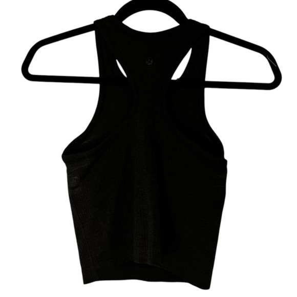 Lululemon Ebb To Street Racerback Crop Tank-Black Cropped Athletic Tank- Size 4 - Picture 9 of 11